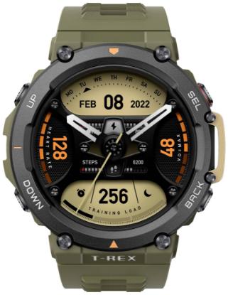 Pametni sat AMAZFIT T-Rex 2, 1.39" Amoled, pametne obavijest, zeleni