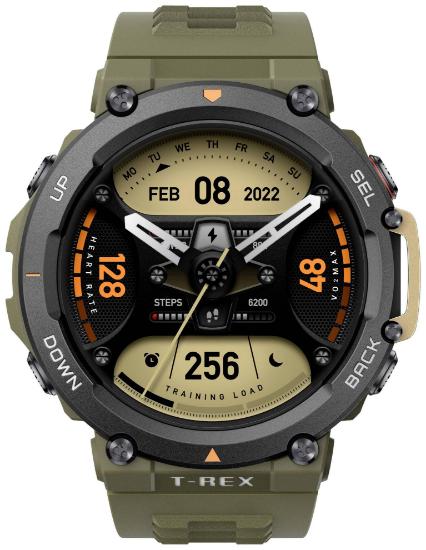 Pametni sat AMAZFIT T-Rex 2, 1.39" Amoled, pametne obavijest, zeleni