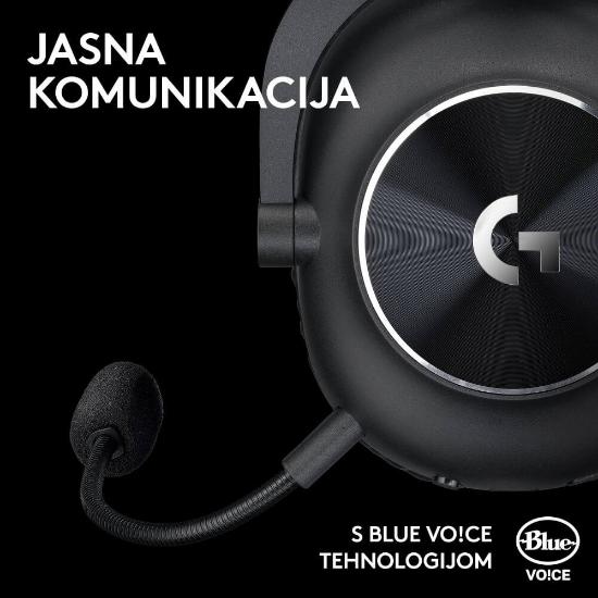 Slušalice LOGITECH G PRO X 2 Lightspeed, 7.1, bežične, crne