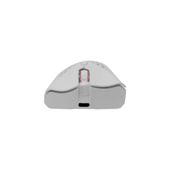 Miška WHITE SHARK Lionel, RGB, optički, bežični, 10000dpi, beli