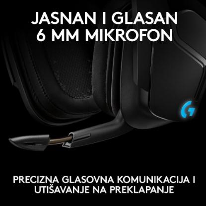 Slušalice LOGITECH Gaming Lightsync G935, 7.1, bežične, crne