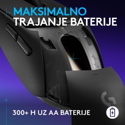 Miška LOGITECH G309 Lightspeed, optički, bežični, 25600dpi, črni