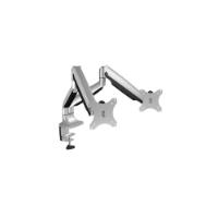 Stalak za monitor ICY BOX IB-MS504-T, stolni, do 32", za 2 monitora, srebrni