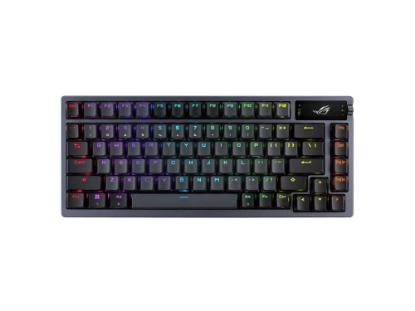 Tipkovnica ASUS ROG Azoth, RGB, mehanička, ROG NX Red switch, brezžična, US Layout, črna, USB