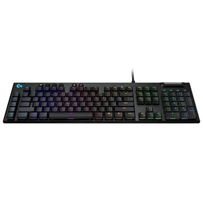 Tipkovnica LOGITECH Gaming G815 Linear, RGB, mehanička, USB, črna