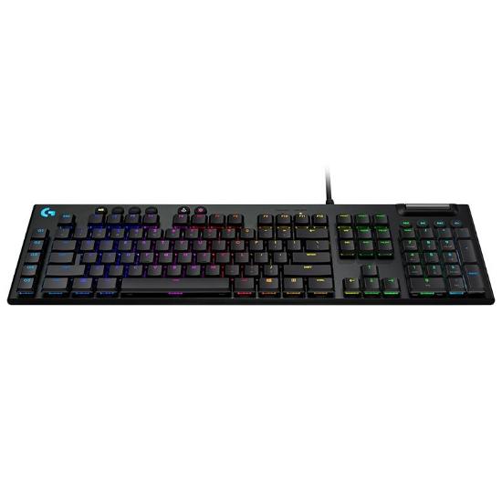 Tipkovnica LOGITECH Gaming G815 Linear, RGB, mehanička, USB, črna