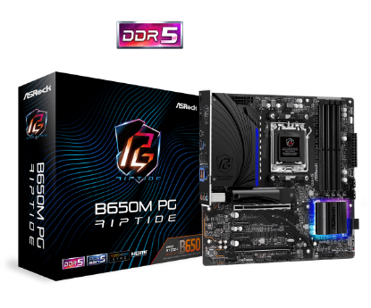 Matična plošća ASROCK B650M PG Riptide, AMD B650, DDR5, mATX, s. AM5