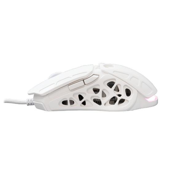 Miška WHITE SHARK Ector, RGB, optički, 12400dpi, beli