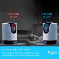Mrežna nadzorna kamera TP-LINK Tapo C225, 2K 360°, unutarnja, WiFi, senzor