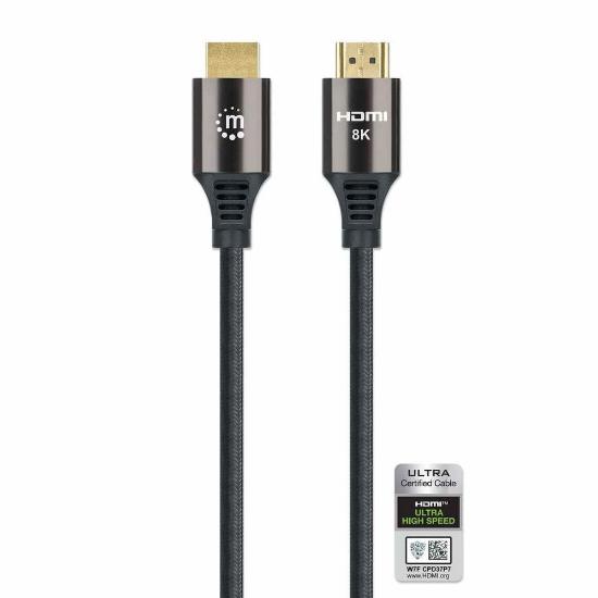 Kabel MANHATTAN, HDMI (M) na HDMI (M), Ultra High Speed s Ethernetom, 8K@60Hz, 1m