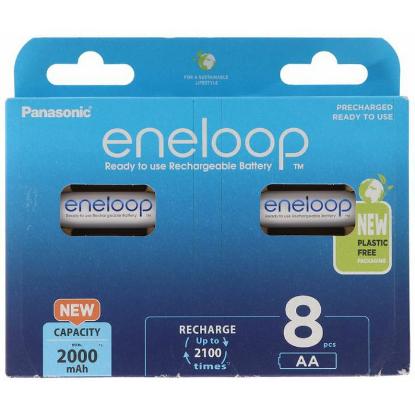 Baterija PANASONIC Eneloop BK3MCDE8BE, tip AA, punjive, 2000 mAh, 8kom