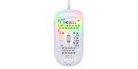 Miška XTRFY MZ1 - ZY'S Rail RGB, optički, 16000dpi, beli, USB