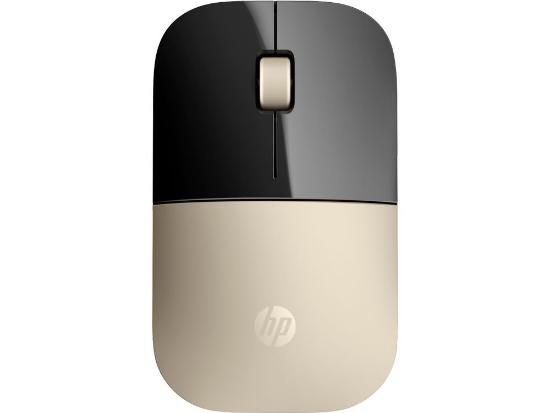 Miška HP Z3700, optički, bežični, 1200dpi, zlatni