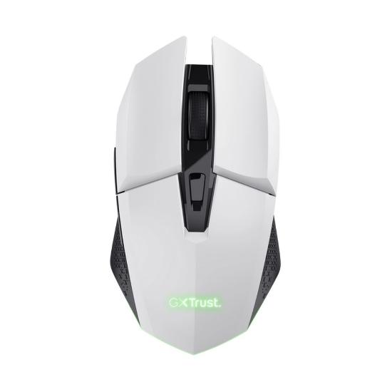 Miška TRUST GXT 110W Felox, RGB, optički, bežični, 4800dpi, beli