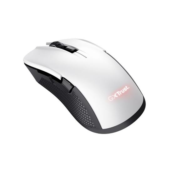 Miška TRUST GXT 923W Ybar Wireless, RGB, optički, bežični, 7200dpi, beli