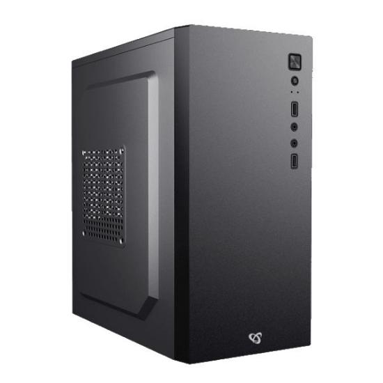 Ohišje SBOX PCC-12, mATX Mid Tower, črno, bez napajalnika