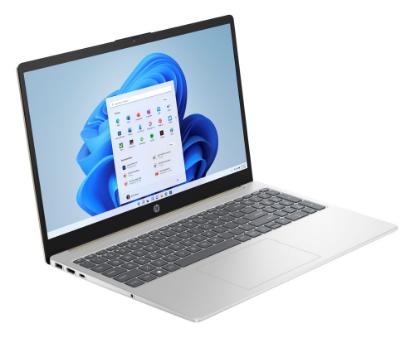 Laptop HP 15-fc0009nm 7S4T5EA / Ryzen 5 7520U, 16GB, 512GB SSD, AMD Radeon HD Graphics, 15.6" FHD IPS, Windows 11, zlatni