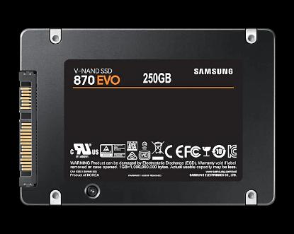 SSD 250GB SAMSUNG 870 EVO, MZ-77E250B/EU, SATA, 2.5", 560/530 MB/s