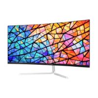 Gaming monitor 34" LC POWER LC-M34-UWQHD-100-C-V3, UWQHD, VA, 100Hz, 6ms, 300cd/m2, ukrivljen, beli
