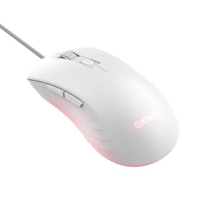 Miška TRUST GXT 924W Ybar+, RGB, optički, 25600dpi, beli