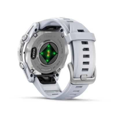 Pametni sat GARMIN Fenix 8, 43mm, AMOLED, multisport, srebrni/bijeli remen