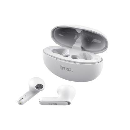 Slušalice TRUST Yavi, in-ear, ENC, bežične, bijele