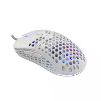 Miška WHITE SHARK Naginata Premium Line, RGB, optički, 16000dpi, USB, beli