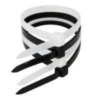 Plastične vezice za kabele, 7.5 mm x 250 mm, crne, 25 kom