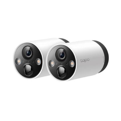 Mrežna nadzorna kamera TP-LINK Tapo C420S2, 2K, baterijska, vanjska, WiFi, senzor pokreta, noćno snimanje, 2 komada + hub