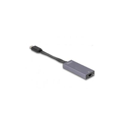 Mrežni adapter DELOCK, USB-C na 2.5Gb LAN, slim, crni