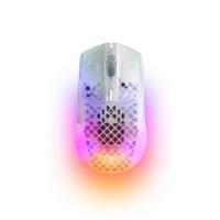 Miška STEELSERIES Aerox 3 Wireless, optički, bežični, RGB, 18000 CPI, beli, USB