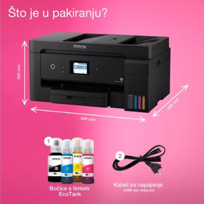 Multifunkcijski Tiskalnik EPSON ITS L14150, Tiskalnik/scanner/copy/fax, Eco Tank, 4800 dpi, USB, LAN, WiFi