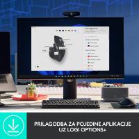 Miška LOGITECH MX Master 3S Performance, laserski, bežični, BT, USB, črni