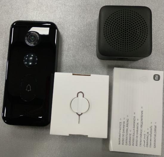 RABLJENI - Pametno bežično zvono XIAOMI Smart Doorbell 3, 2K, crno
