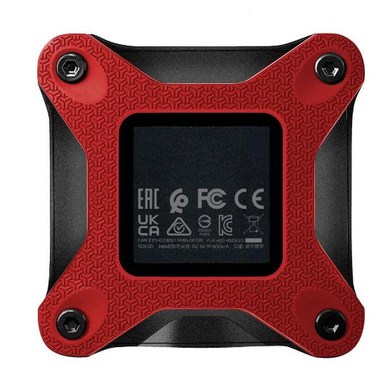 SSD vanjski 512 GB ADATA SD620, SD620-512GCRD, 520/460 MB/s, USB 3.2 Gen2, crveni