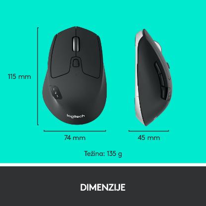 Miška LOGITECH M720 Triathlon, bežični, Unifying receiver USB