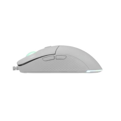 Miška WHITE SHARK GM-5010 Bagdemagus, RGB, 7200dpi, beli, USB