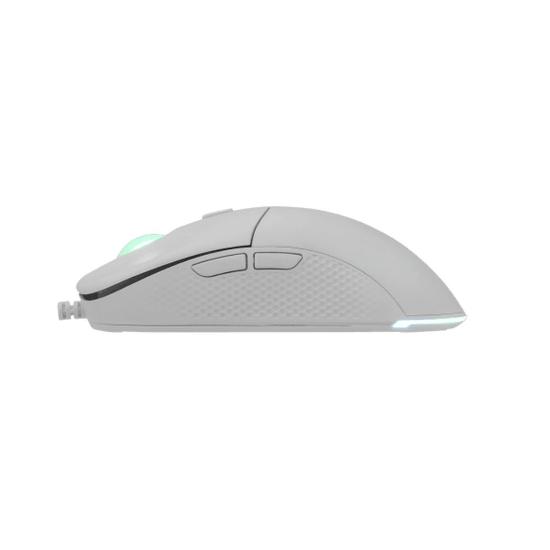 Miška WHITE SHARK GM-5010 Bagdemagus, RGB, 7200dpi, beli, USB
