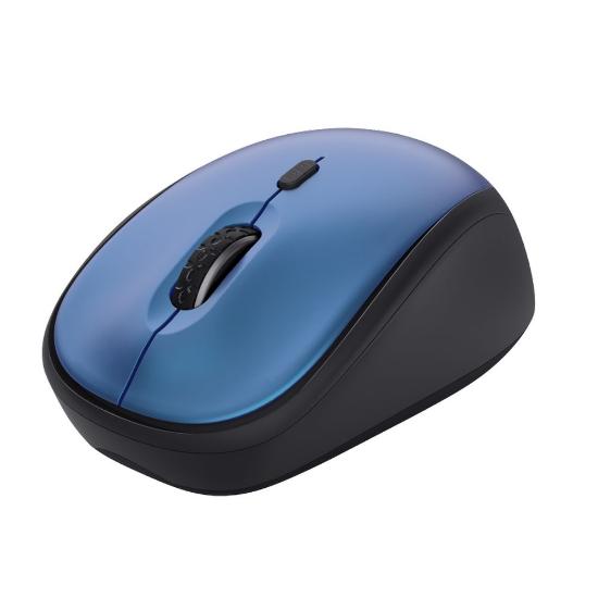 Miška TRUST Yvi+ Silent Wireless Mouse, optički, 1600dpi, bežični, USB, modri