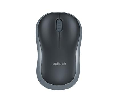Miška LOGITECH M185, optički, bežični, 1000dpi, crno-sivi