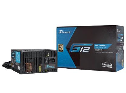 Napajlnik 650W SEASONIC G12-GC-650, ATX, 120mm vent., 80+ Gold, črno