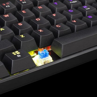 Tipkovnica WHITE SHARK GK-2022 Shinobi, LED, Plavi switch, mehanička, črna, USB