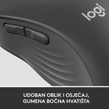 Miška LOGITECH M650 L, bežični, optički, 4000dpi, USB, BT, črni