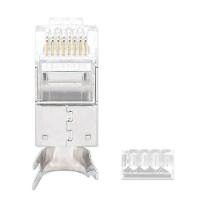 STP konektor INTELLINET CAT6A, RJ45, modularni Pro Line, trostruki zupčasti terminal - 50 komada