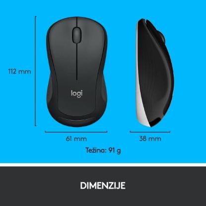 Tipkovnica + miška LOGITECH MK540 Advanced Combo, brezžična, črna, Unifying receiver USB