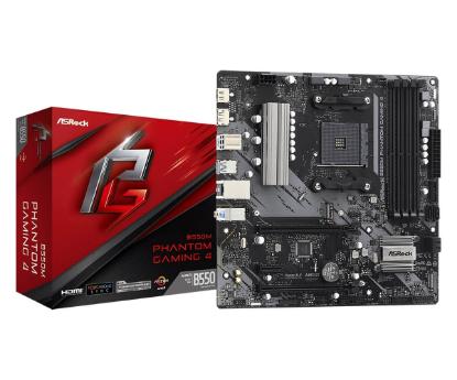 Matična plošća ASROCK B550M Phantom Gaming 4, AMD B550, mATX, s. AM4