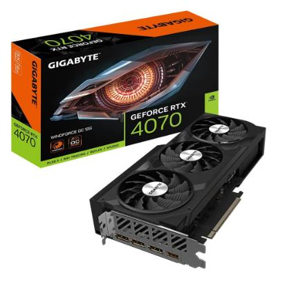 Grafična kartica GIGABYTE GeForce RTX 4070 Windforce 3X OC V2, 12GB GDDR6X