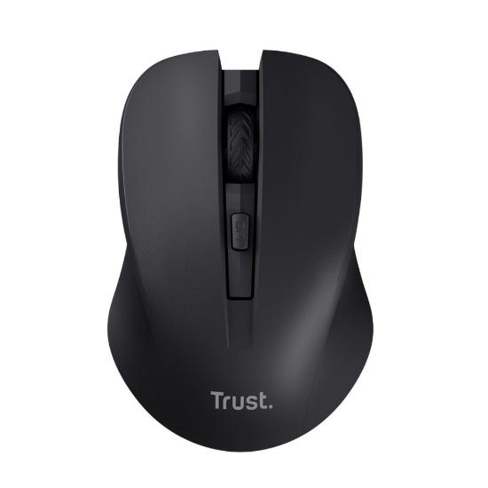 Miška TRUST Mydo Silent, optički, bežični, 1800dpi, črni