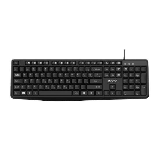 Tipkovnica + miška OCTIO KM100U, črni, USB