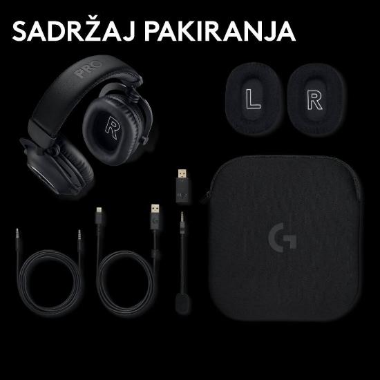 Slušalice LOGITECH G PRO X 2 Lightspeed, 7.1, bežične, crne